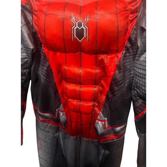 Spider Man Costume Boys Size 7/8 Complete Set Mask & Gloves - Picture 4 of 10